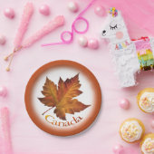 カナダデイプレートカナダメープルリーフ紙プレート ペーパープレート (パーティー)