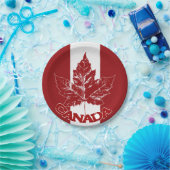 カナダデイプレートカナダメープルリーフ紙プレート ペーパープレート (パーティー)