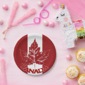 カナダデイプレートカナダメープルリーフ紙プレート ペーパープレート (パーティー)