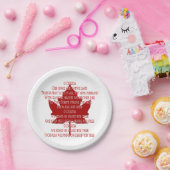 カナダデイプレートカナダ国歌紙プレート ペーパープレート (パーティー)