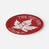 カナダデイプレートクールカスタムカナダ紙プレート ペーパープレート (アングル)