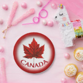 カナダデイプレートフェスティバルカナダ国旗の紙プレート ペーパープレート (パーティー)
