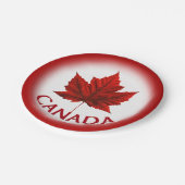 カナダデイプレートフェスティバルカナダ国旗の紙プレート ペーパープレート (アングル)