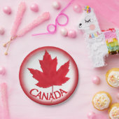 カナダデイプレートフェスティバルカナダ国旗の紙プレート ペーパープレート (パーティー)