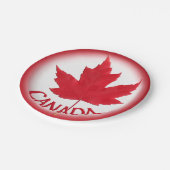 カナダデイプレートフェスティバルカナダ国旗の紙プレート ペーパープレート (アングル)