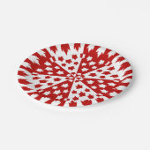 カナダデイプレートフェスティバルカナダ国旗の紙プレート ペーパープレート (アングル)