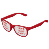 カナダデイメープルリーフカナダ国旗のパターン キッズサングラス (アングル)