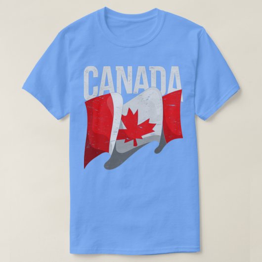 カナダデイメープルリーフカナダ国旗Canada1 Tシャツ (デザイン正面)