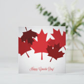 カナダデイメープルリーフ招待状 招待状 (スタンド正面)