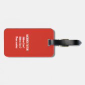 カナダデイレッドホワイトカナダ国旗のメープルリーフ名 ラゲッジタグ (裏面横)