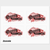 カナダデイヴィンテージ看板 長方形シール (シート)