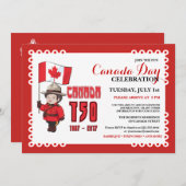 カナダデイ150 BBQお祝い招待状 招待状 (正面/裏面)