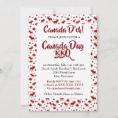 カナダデイBBQ招待状 招待状 (正面)