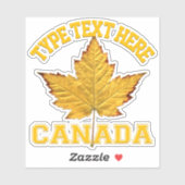 カナダデカールパーソナライズされたズスポーティCanadaスタンプ シール (シート)