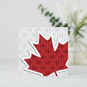 カナダデーのメープルリーフ招待状 招待状 (スタンド正面)