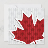 カナダデーのメープルリーフ招待状 招待状 (正面)
