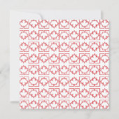 カナダデーのメープルリーフ招待状 招待状 (正面)