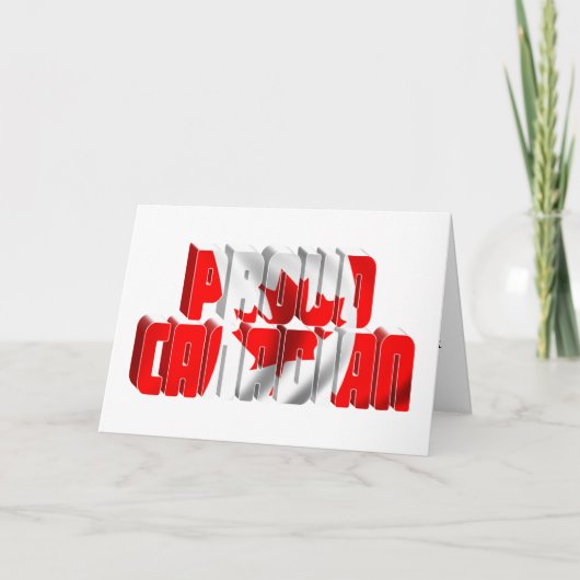 カナダデー誇りを持ったカナダ カード (正面)