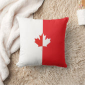 カナダデー – メープルリーフレッド&ホワイト クッション (ブランケット)