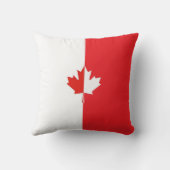 カナダデー – メープルリーフレッド&ホワイト クッション (裏面)