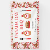 カナダデーBBQカナダ 横断幕 (縦)