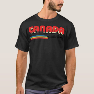 カナダトッ最低トユーモアのあるレトロタイポグラフィDes Tシャツ