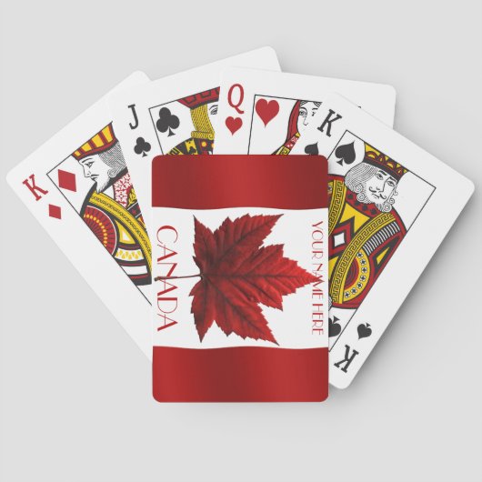 カナダトランプカナダ国旗記念カード トランプ (裏面)