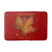 カナダバスマットカスタムカナダメープルリーフお土産 バスマット (正面)