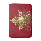 カナダバスマット金ゴールドカスタムカナダサミナデコール バスマット (正面縦)