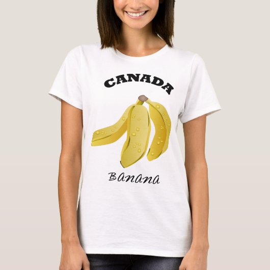 カナダバナナテーマシャツ Tシャツ (正面)