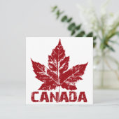 カナダパーソナライズされた招待状クールCAnada RSVP 招待状 (スタンド正面)