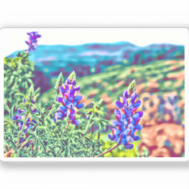 カナダパープルフラワーズビニールステッカー シール