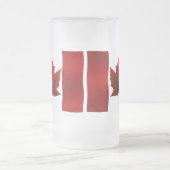 カナダビアマグカナダ国旗のお土産グラス フロストグラスビールジョッキ (中央)