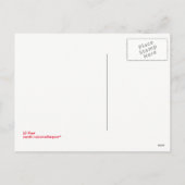 カナダビーバーからのメリークリスマス シーズンポストカード (裏面)