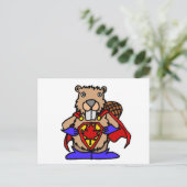 カナダビーバースーパーヒーロー ポストカード (スタンド正面)