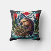 カナダビーバーバイスノーピークス クッション (裏面)