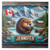 カナダビーバーホールディングブランチニアマウンテンレイク タイル (正面)