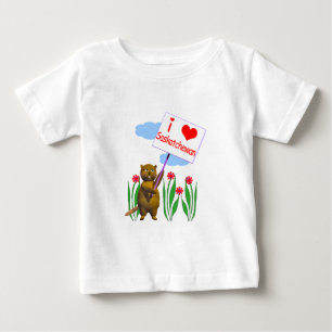 カナダビーバーラブスサスカチュワン ベビーTシャツ