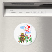 カナダビーバーラブブリティッシュコロンビア マグネット (インサイチュ (食洗機))