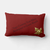 カナダピローパーソナライズされたカナダ土産枕 ランバークッション (裏面)