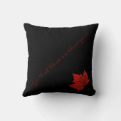カナダピローパーソナライズされたカナダ旗枕 クッション (裏面)