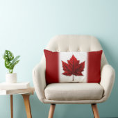 カナダピローパーソナライズされたカナダ旗枕 ランバークッション (椅子)