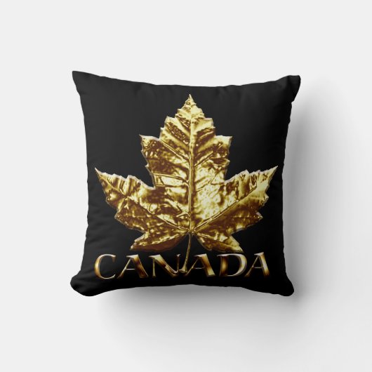 カナダピロー金ゴールドカナダチーム土産枕 クッション (正面)