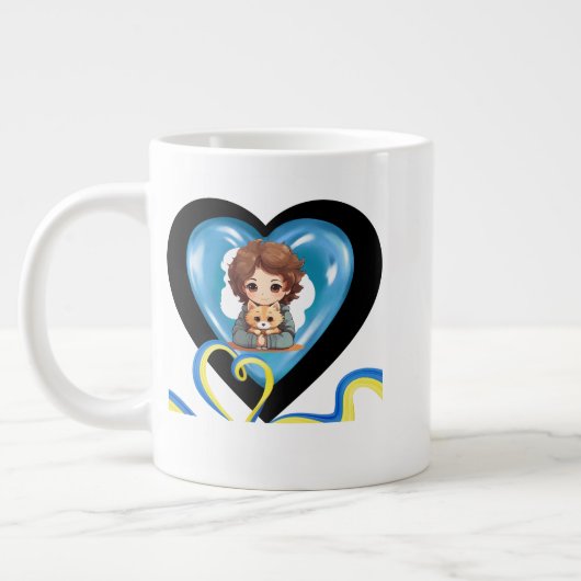 カナダファザフトロントパパズラブバンクーバー ジャンボコーヒーマグカップ (左)