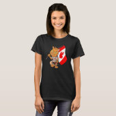 カナダファンネコ Tシャツ (正面フル)