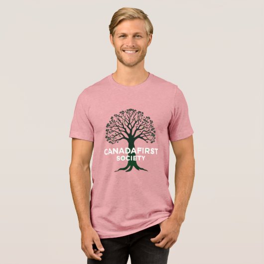 カナダファースト協会 トライブレンドTシャツ (正面全面)