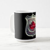 カナダファースト慣習法バッジ コーヒーマグカップ (正面左)