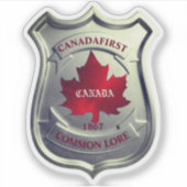 カナダファースト慣習法バッジ シール (正面)