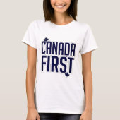カナダファースト ネイビーブルー Tシャツ (正面)