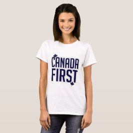 カナダファースト ネイビーブルー Tシャツ